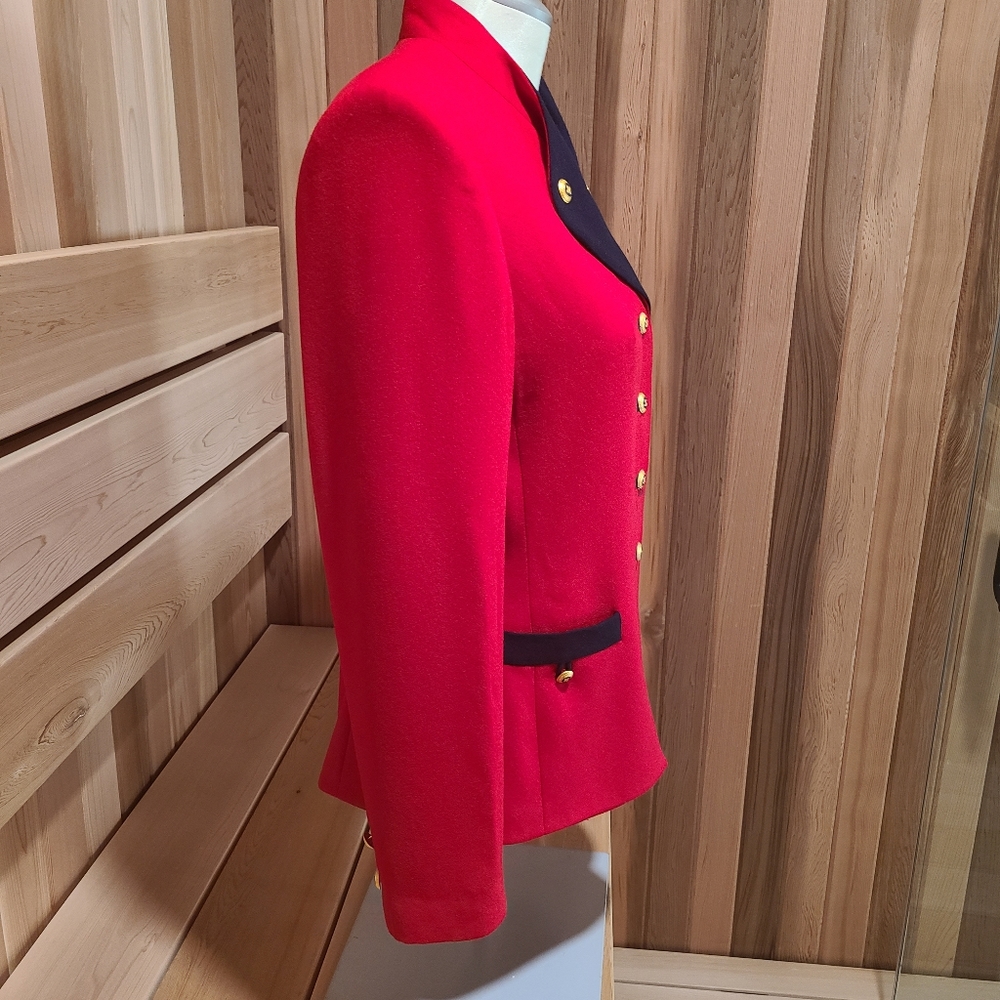 Military Style Jacket Kasper/ Sz 6 - Picture 2 of 14